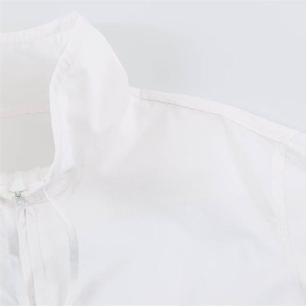 Damen Leichte taillierbare Windjacke mit Stehkragen, Tunnelzug und Ballonärmeln Echo Archiv