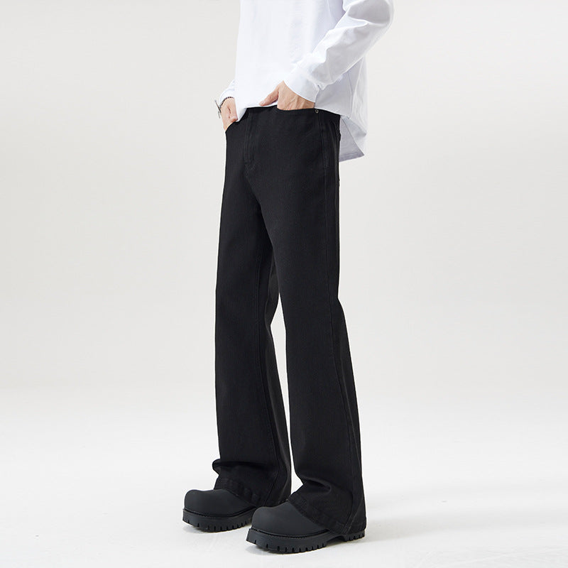Herren weit geschnittene Denimhose mit geradem Bein Echo Archiv