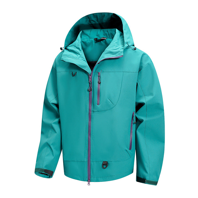 Herren technische Outdoor-Jacke mit wasserdichtem Gewebe und verstellbarem Kapuzensystem Echoarchiv