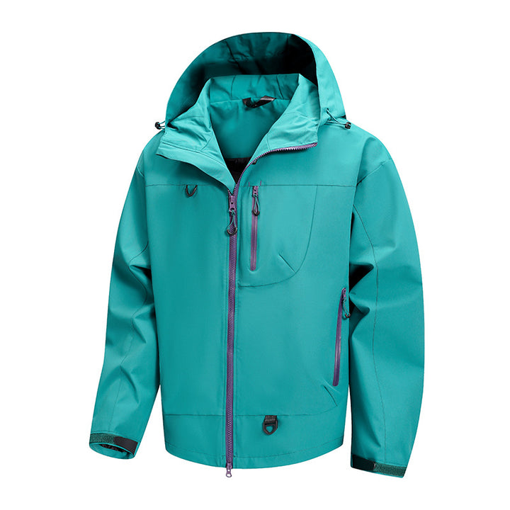 Herren technische Outdoor-Jacke mit wasserdichtem Gewebe und verstellbarem Kapuzensystem Echoarchiv