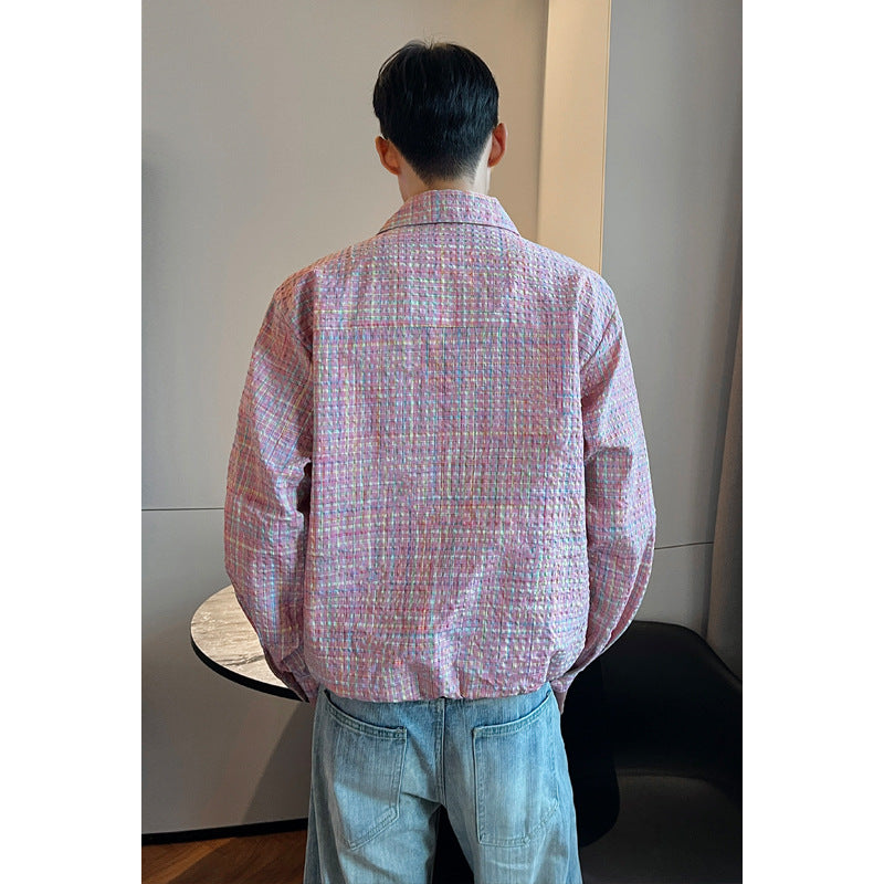 Herren Freizeithemd Bluse mit strukturiertem Design Echo Archive