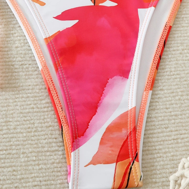 Damen Bikiniset mit floralem Kaftan Echo Archiv