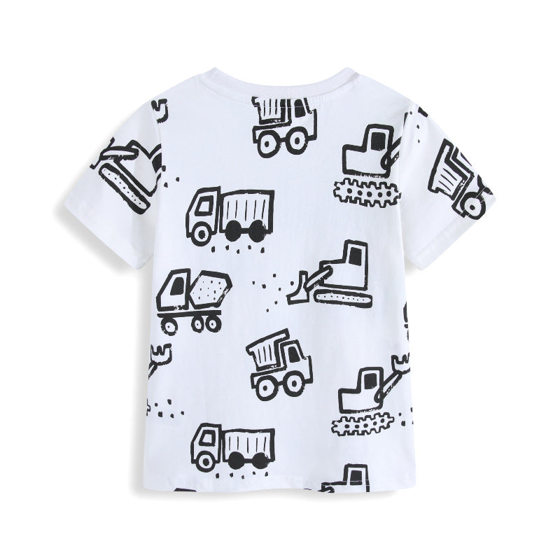 Jungen T-Shirt mit lustigem Baustellenmotiv Echo Archiv