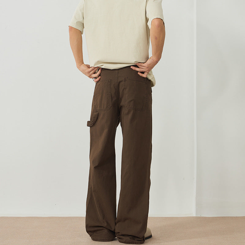 Herren weite Carpenterhose aus Baumwoll-Twill mit Hammerschlaufe und verstärkten Nähten Echo Archiv