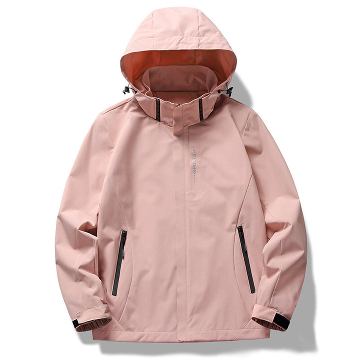 Herren wind- und wasserabweisende Softshell-Kapuzenjacke mit verdeckter Reißverschlussblende Echo Archiv