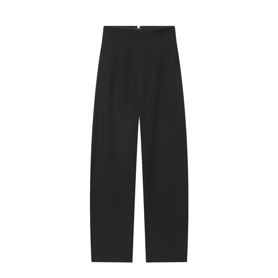 Damen Hochtaillierte weite Culotte‑Hose mit Frontreißverschluss und schmeichelnder Bundpassform Echo Archiv