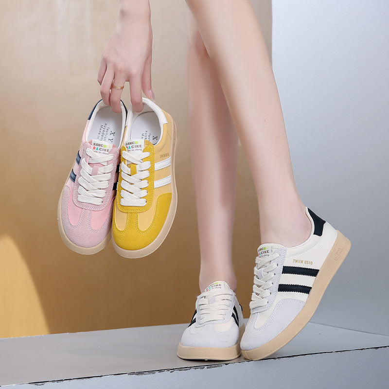 Damen Sportliche Sneakers mit modischen Streifen und dämpfender Sohle Echo Archiv