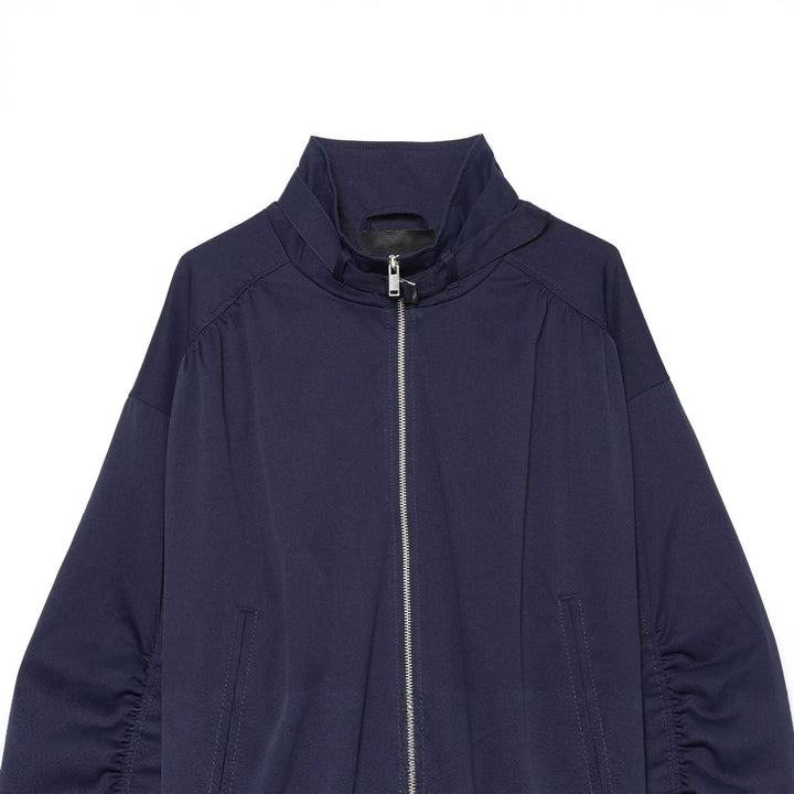 Damen Kurzer Nylon-Blouson mit hohem Stehkragen und gerafften Ballonärmeln Echo Archiv