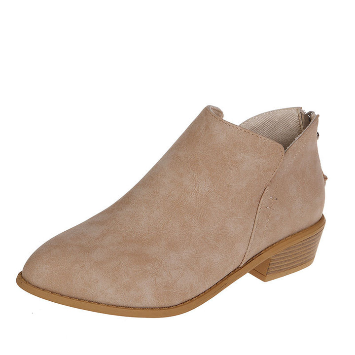 Damen nan spitz zulaufende Schlupf-Ankleboots mit kleinem Blockabsatz und ergonomischem Komfortfußbett Echo Archiv