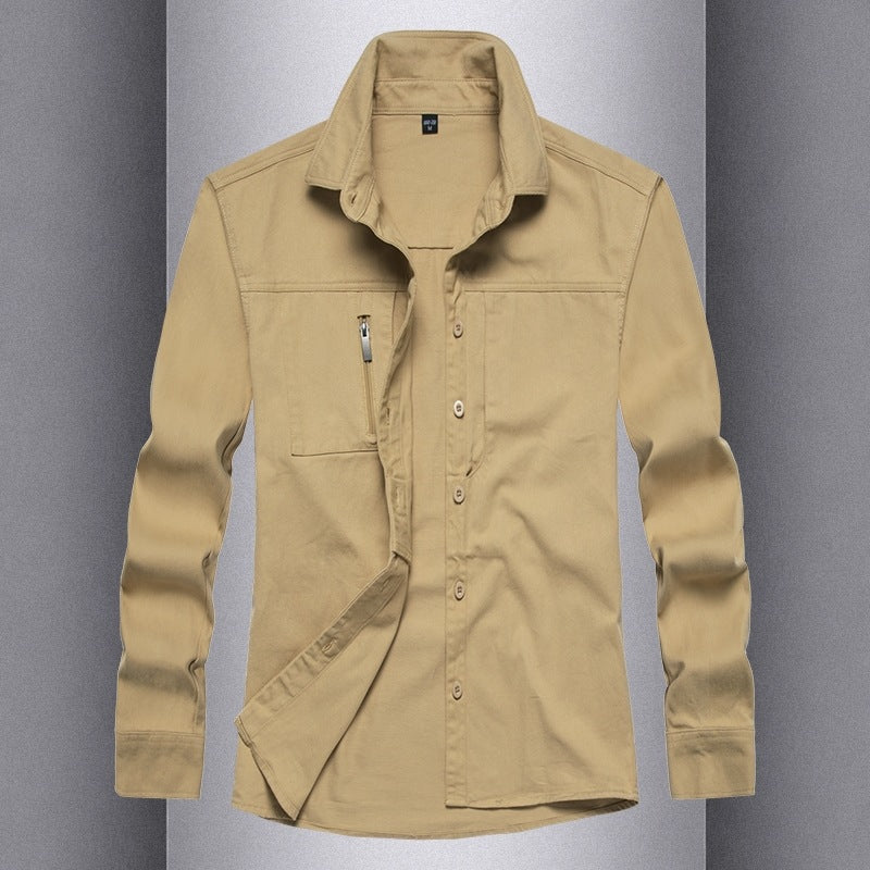 Herren Langarmshirt mit praktischen Taschen und modernem Schnitt Echoarchiv