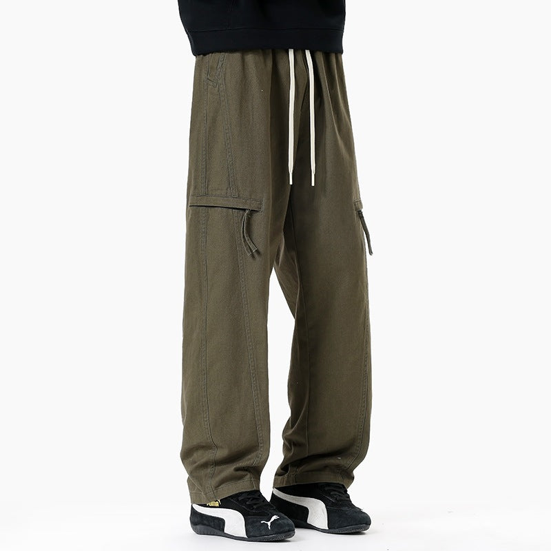 Herren Weite Cargo-Jogginghose im Baggy‑Schnitt mit Kordelbund & Mehrfachtaschen Echoarchiv