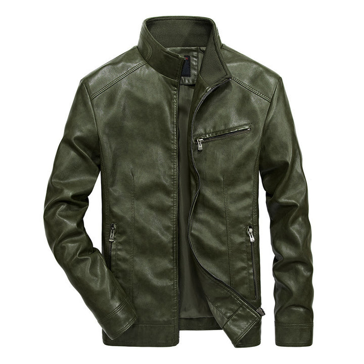 Herren Legere Lederjacke Echo Archiv
