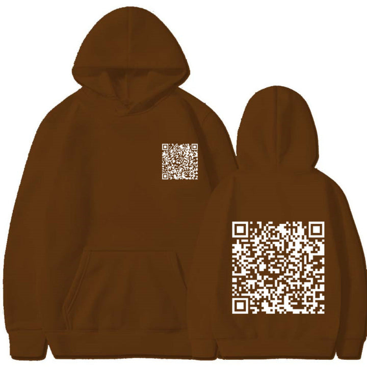 Damen Sportlicher Kapuzenpullover mit QR-Code Echoarchiv
