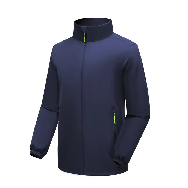 Herren Leichte Softshell‑Regenjacke mit hohem Stehkragen und winddichter Mikrofaserschale Echoarchiv