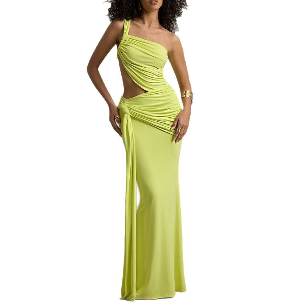 Damen Elegantes Wickelkleid mit asymmetrischem Schnitt und raffiniertem Cut-Out Echo Archiv