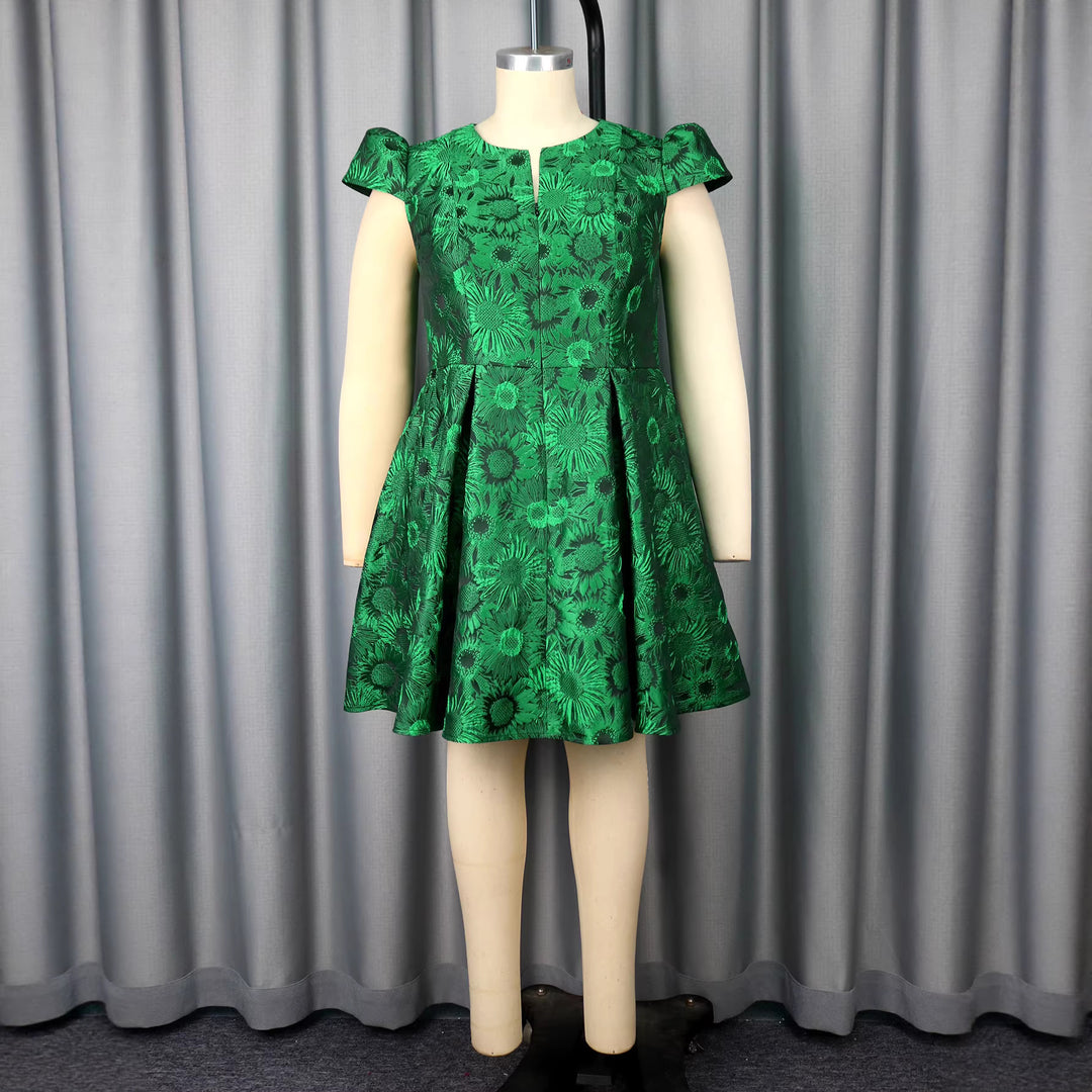 Damen Elegantes A-Linien Kleid mit floralem Muster Echo Archiv