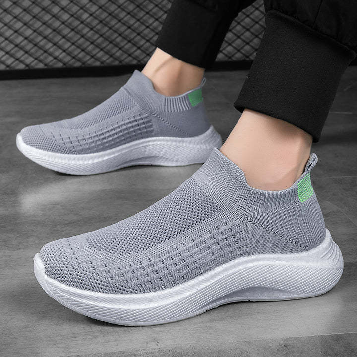 Herren nan nahtloser Strick-Schlupfschuh mit ergonomischer Zwischensohle und Fersenlasche Echo Archiv