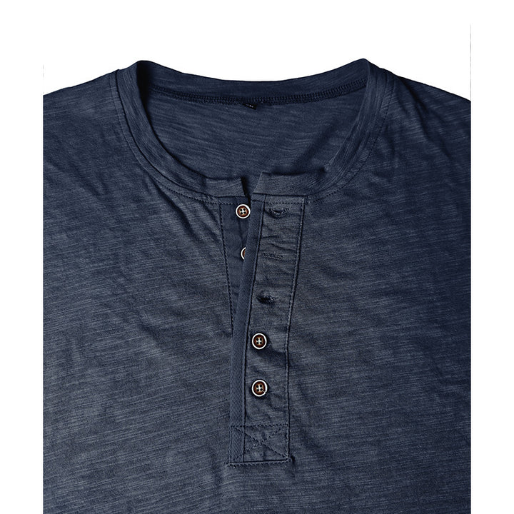 Herren Langarmshirt mit Knopfverschluss Echoarchiv