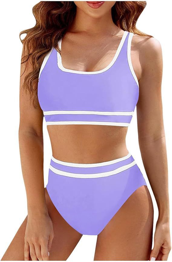 Damen Hochtailliertes Sport-Bikini-Set Echo Archiv