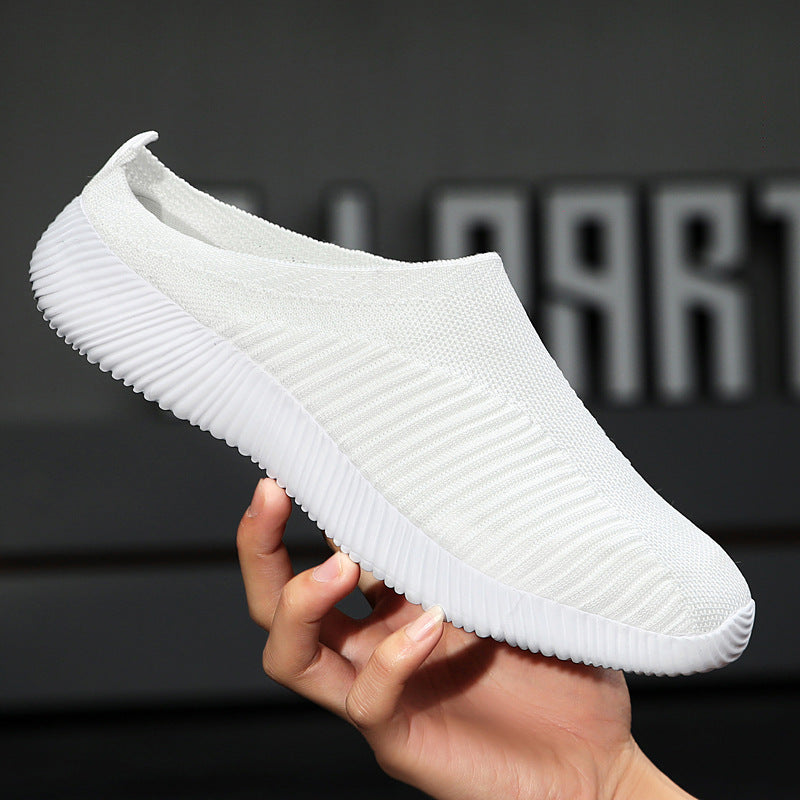 Damen nan ultraleichter Slip-On-Freizeitschuh mit nahtlosem Netzstrick, ergonomischer Fersenlasche und flexibler Wellenlaufsohle Echo Archiv