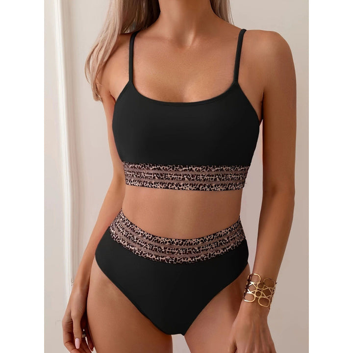 Damen Bikini-Set mit stylischem hohen Bund und modischem Animal-Design Echo Archiv