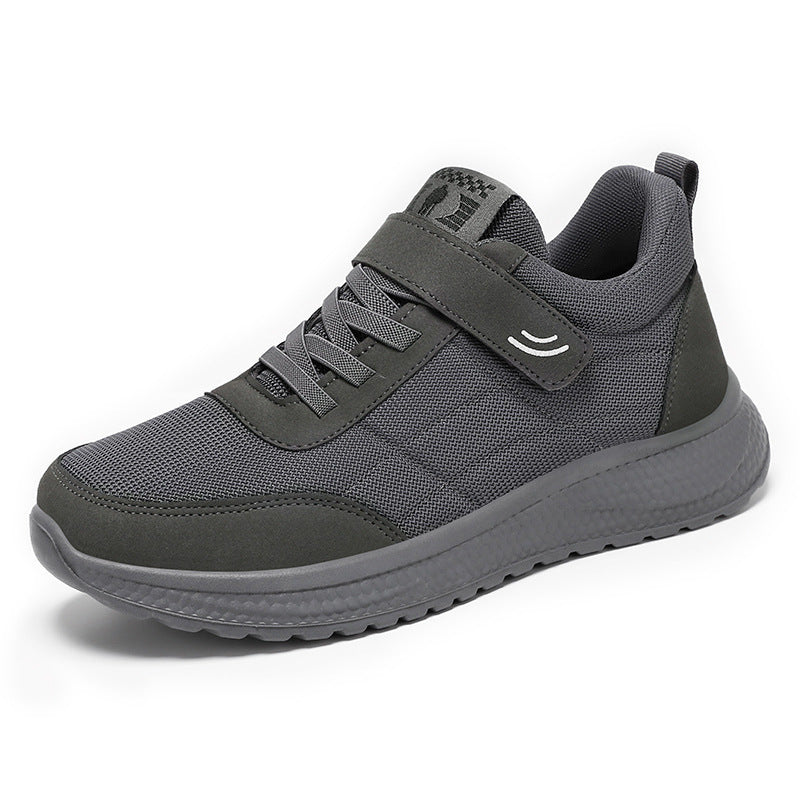 Damen nan leichter Alltag-Walking-Sneaker mit Klettverschluss und elastischer Schnürung, stoßdämpfender EVA-Zwischensohle und gepolstertem Fersenkragen Echo Archiv