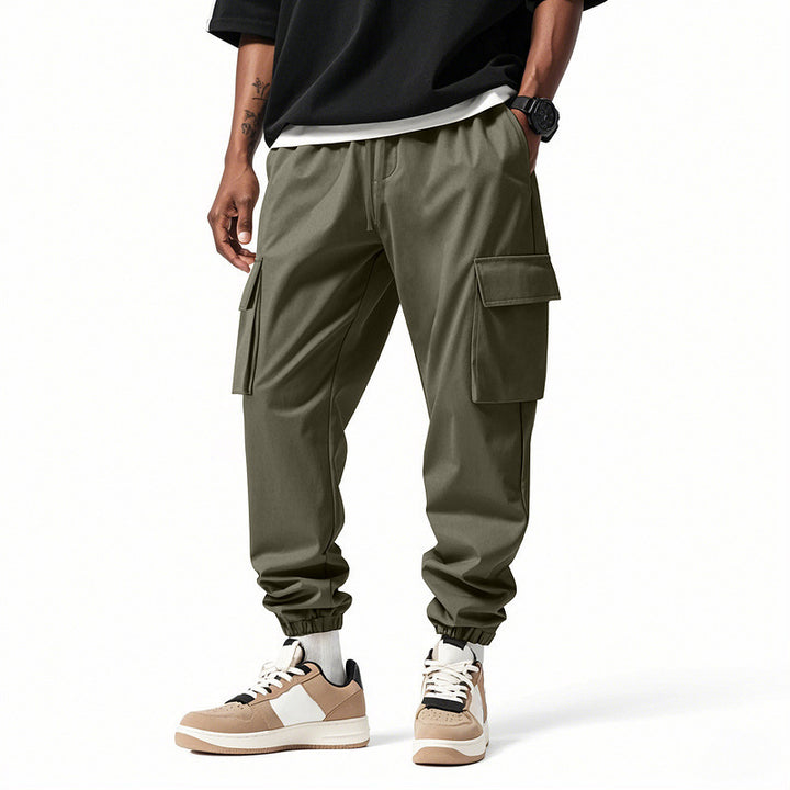 Herren Cargo-Style Freizeithose mit elastischem Bund Echoarchiv