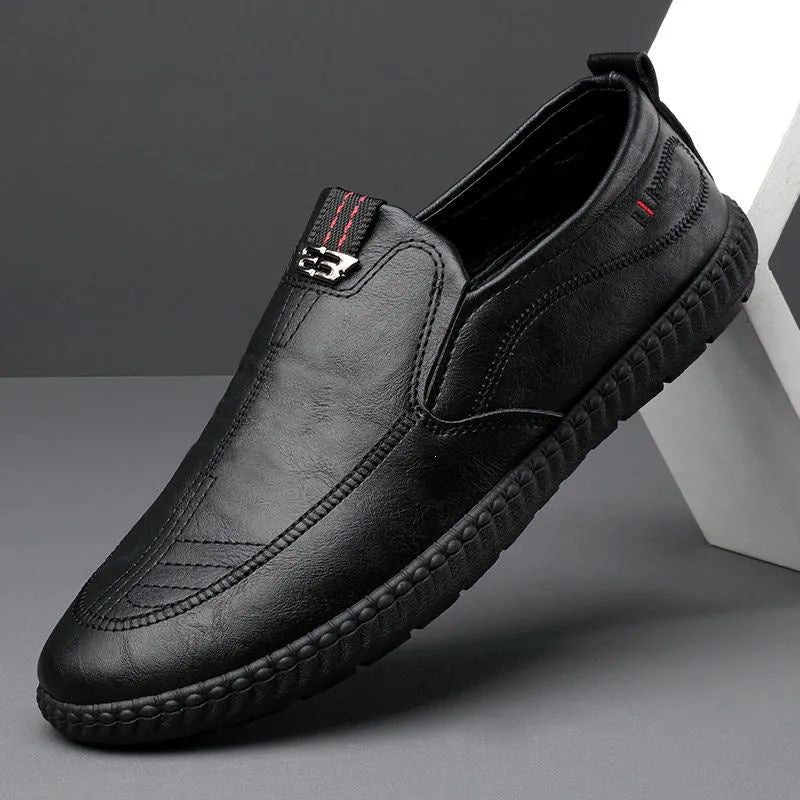 Herren Bequeme Slip-On Lederschuhe Echoarchiv 1788175441