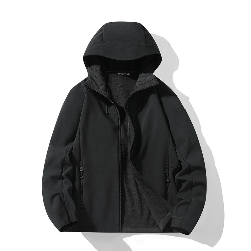 Damen Softshelljacke mit Kapuze und Fleece-Innenfutter, winddicht wasserabweisend Echo Archiv