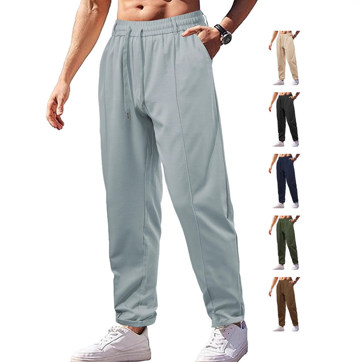 Damen Leichte Relaxhose mit elastischem Bund, geradem Schnitt & aufgesetzter Gesäßtasche – Avélisse
