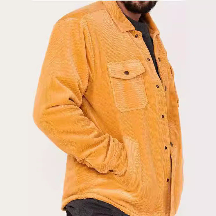 Herren Cordjacke mit praktischen Pattentaschen und weich gefüttertem Innenfutter Echoarchiv