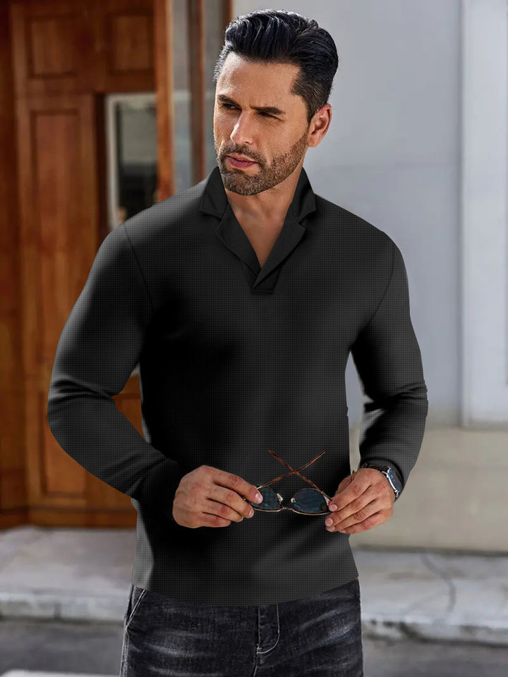 Herren lässiges Langarmshirt Echoarchiv