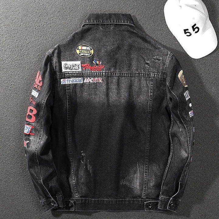 Herren Modische Denim-Jacke Echoarchiv
