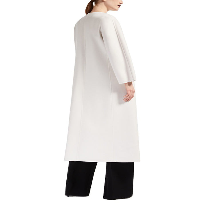 Damen Oversize-Mantel mit Rundhals und verdeckter Knopfleiste Echoarchiv