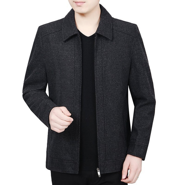 Herren Glencheck-Sakko Slim Fit aus Wollmischung mit dezentem Overcheck – Tianoro