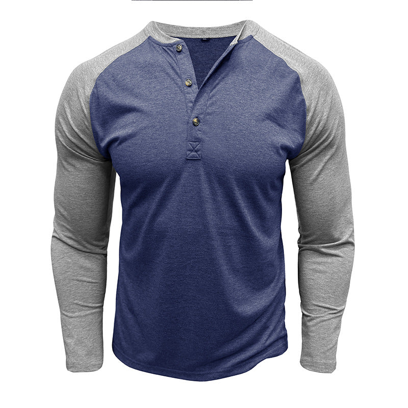 Herren Langarmshirt mit Knopfleiste Echoarchiv
