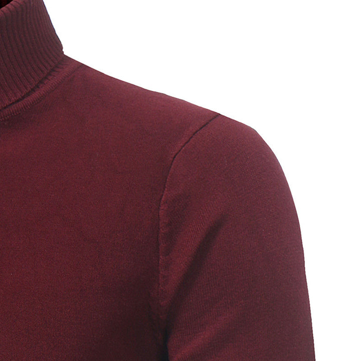 Herren Rollkragenpullover mit strukturierten Akzenten Echoarchiv