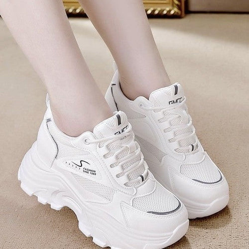 Damen High-Top Sneakers mit trendigem Chunky-Design und atmungsaktiver Obermaterialkombination Echo Archiv