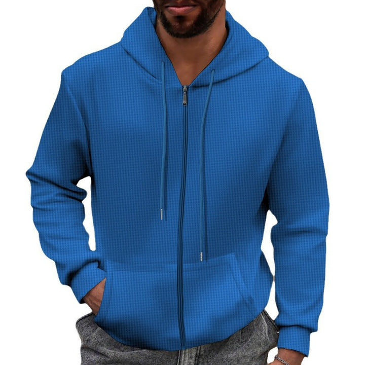 Herren modischer Zip-Hoodie mit praktischem Taschen-Design Echoarchiv