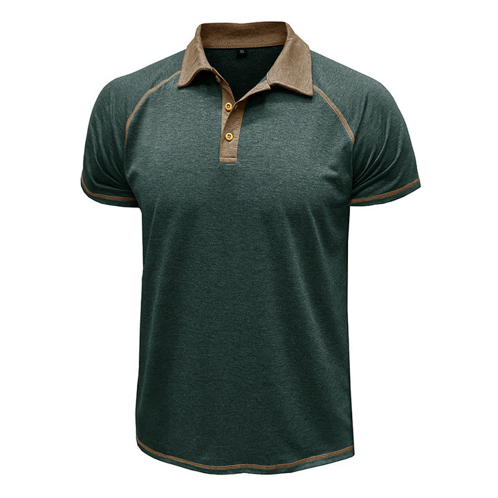 Herren Poloshirt mit kontrastierendem Kragen und hochwertiger Verarbeitung Echoarchiv