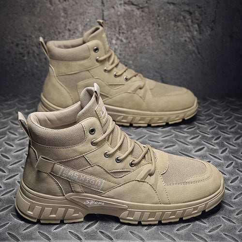 Herren robuste High-Top Outdoor-Boots mit profilierter Offroad-Sohle, gepolstertem Knöchelkragen und verstärkter Zehenkappe – Tavélo