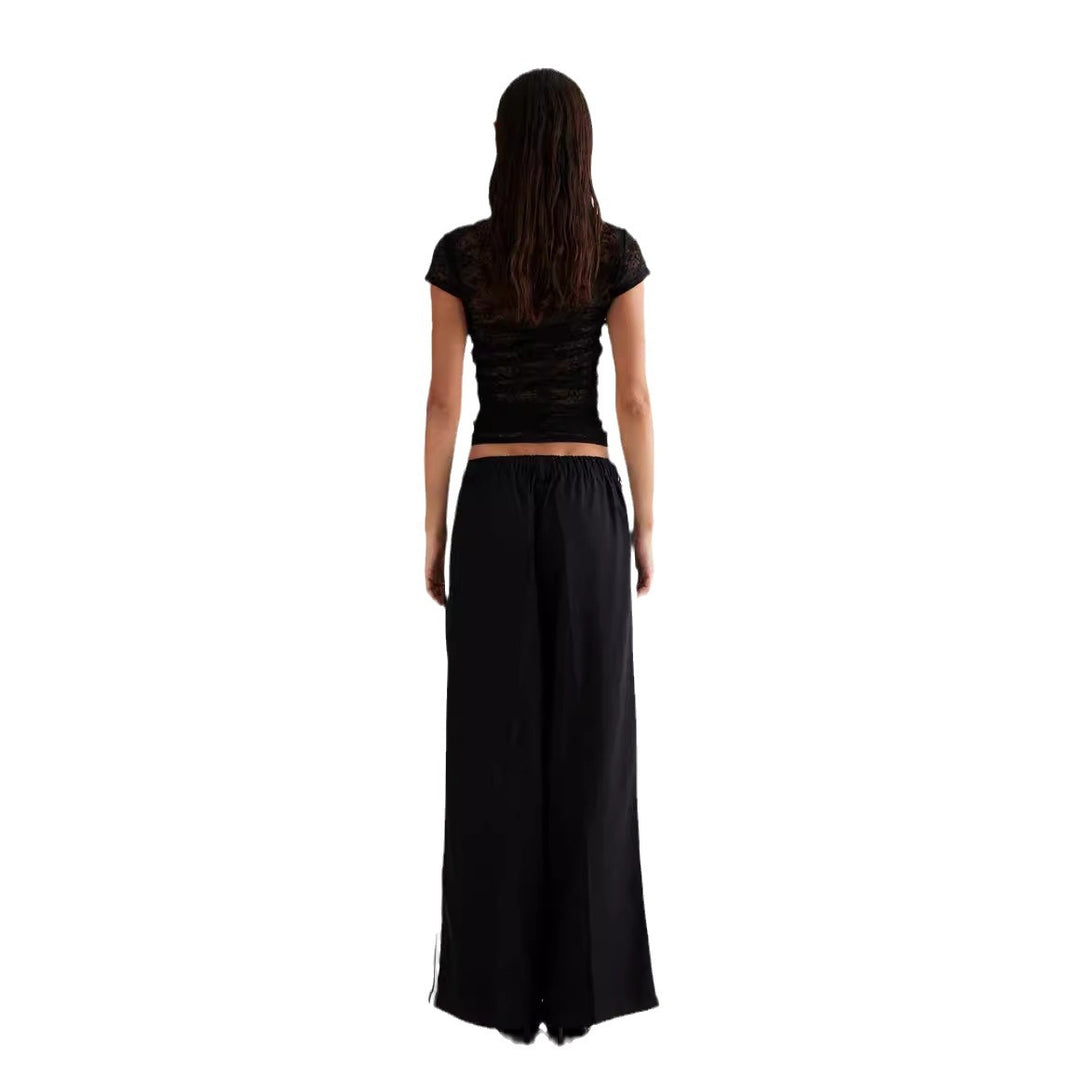 Damen Spitzentop mit enganliegendem Design und kurzen Ärmeln Echo Archiv