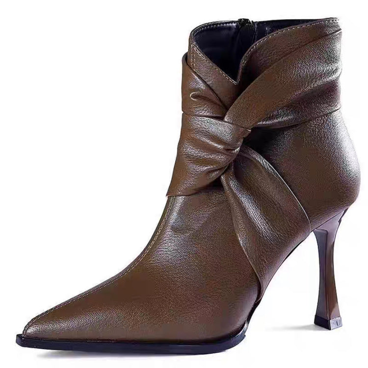 Damen Elegante Stiefeletten mit Schleifen-Detail Echo Archiv