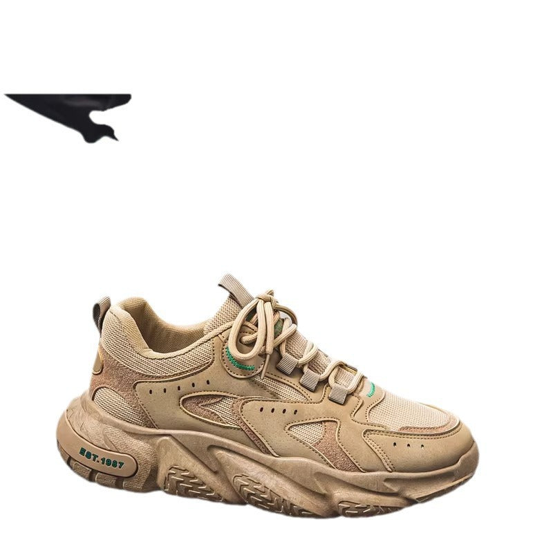 Herren stylische Chunky-Sneaker mit Wildlederoptik und atmungsaktivem Mesh-Obermaterial – Norré