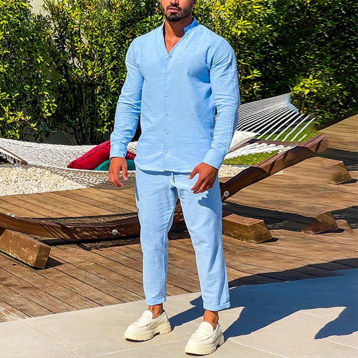 Herren Leichte Sommer-Hemd und Hose Set Echoarchiv
