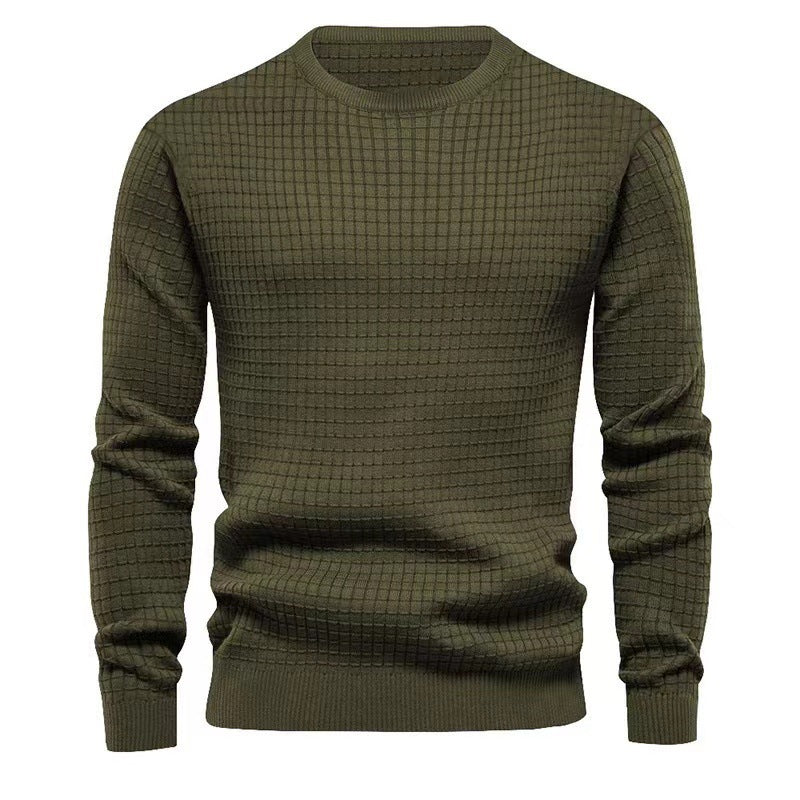 Herren modischer Pullover mit strukturiertem Strick Echoarchiv