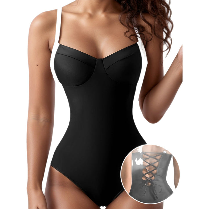 Damen Einteiliger Badeanzug mit elegantem Schnitt und verstellbaren Trägern Echo Archiv