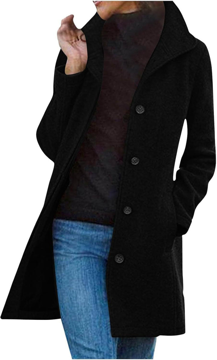 Damen eleganter Wollmantel Echoarchiv