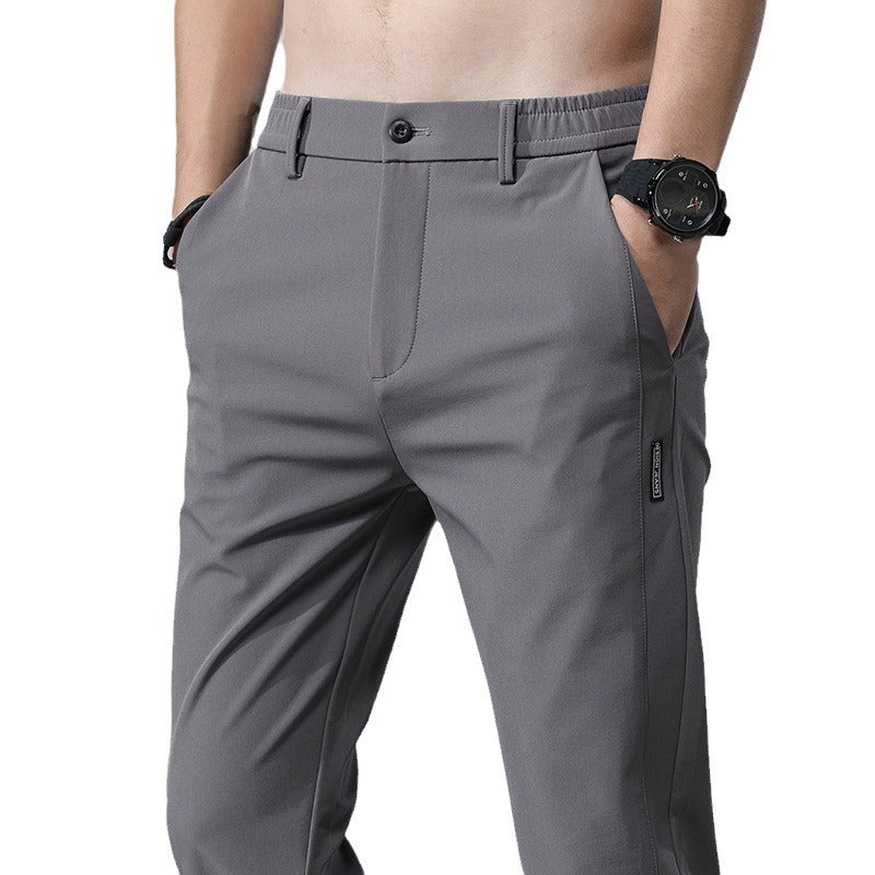 Herren modische Chino-Hose mit elastischem Bund und praktischen Taschen Echoarchiv