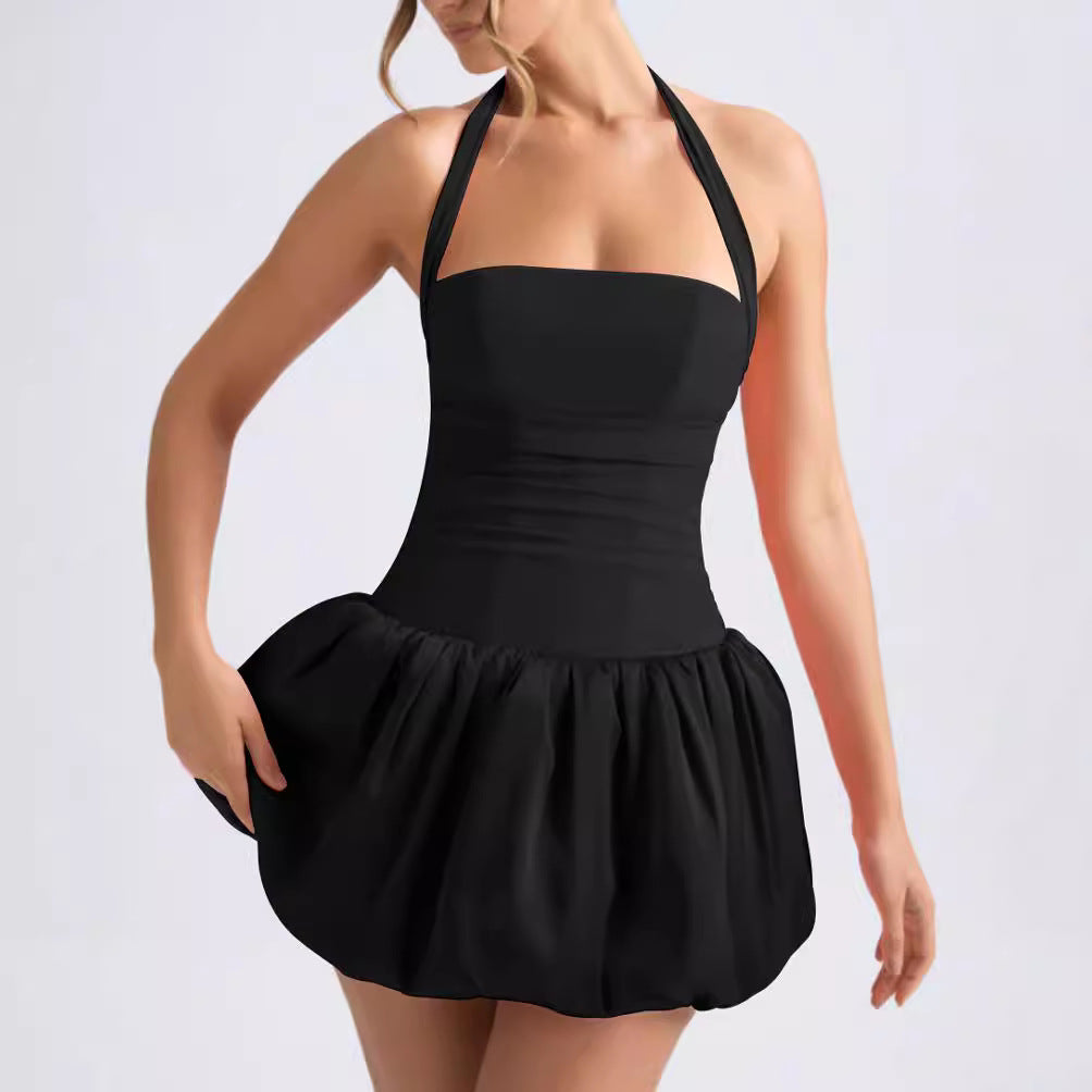 Damen Kleid mit schulterfreiem Design und lässigem Rock Echo Archiv